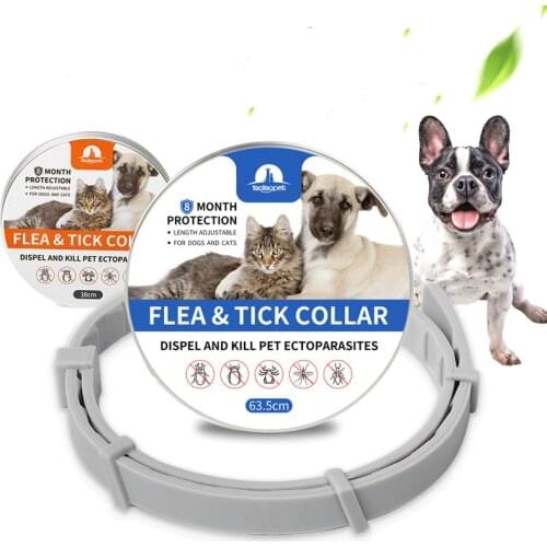 New Flea Killer AdjustablePet Dog Puppy Cat Mosquito Flea Tick Repellent Collar Insect Repeller Neck Ring Necklace Pet Gift