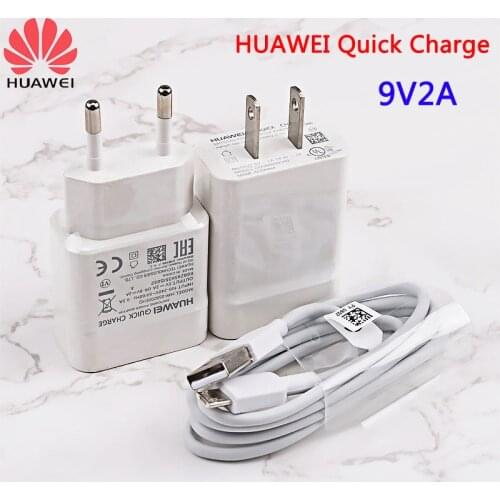 Huawei Original Charger 5V2A 9V2A Power Adaptor Micro Type-C Data Cable For P6 P7 P8 P9 P10 lite Mate 10 lite Honor 5A 5C 6X 7X