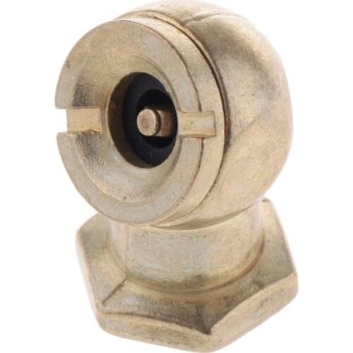 Dolity 1/4" Female NPT Direct Air Line Chuck With Shut-off for Tire Valves