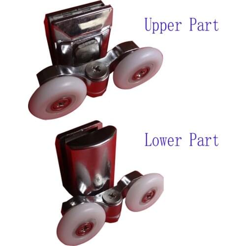 Zinc alloy shower door rollers runners diameter 20mm/23mm/25mm Double-Wheeled replacement shower door roller 8pcs/lot