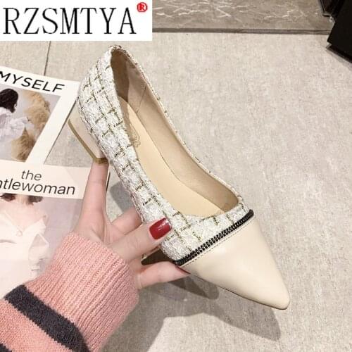 RZSMTYA Women's Ballet Flats With Heels