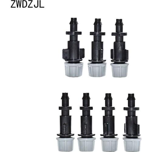 Garden Atomizing nozzle Drippers Irrigation nozzle water mist sprinkler barbed 1/4" Drip System adapter 100pcs