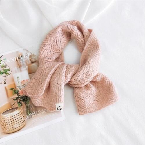 New Solid-color knitted Scarves Women Imitation Cashmere Wool Scarf And Wraps Female Winter Fashion Wraps D178