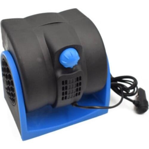 Blue 12V Car Vehicle Truck Cooling Air Fan Speed Adjustable Silent Cooler System