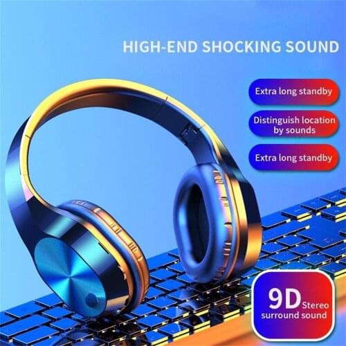 Foldable Bluetooth Earphones Wireless Headphones with Mic Super Bass 9DStereo Earbuds Gaming Headset For Xiaomi Samsung Наушники