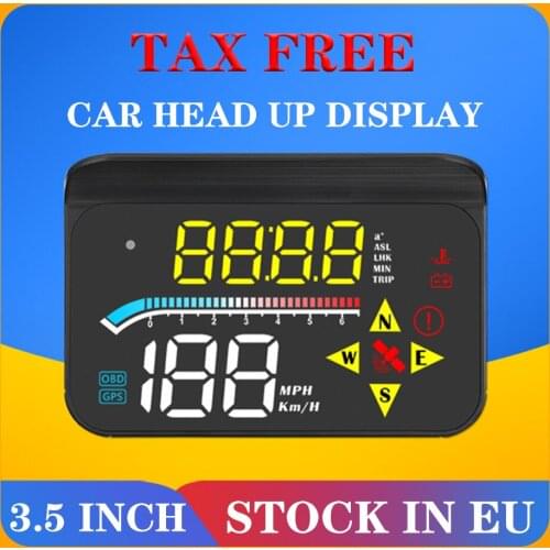 Universal smart instrument panel m17 TFT LCD HUD display OBD2+GPS Edog function speedometer digital instrument head-up display