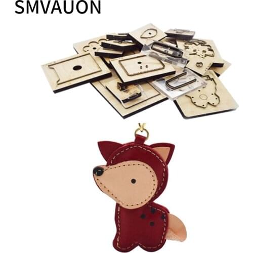 SMVAUON Wood Die Cutting DIY 2021 Handmade New Fawn Jewelry Leather Pendant Suitable For Cutting Dies Machine