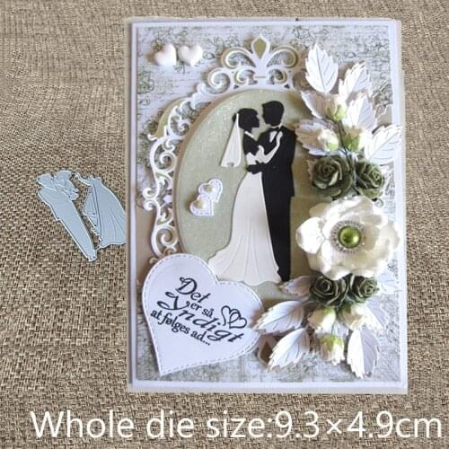 New Design Craft Metal Cutting Die die cuts wedding couple lover decoration scrapbook Album Paper Card Craft Embossing die cuts