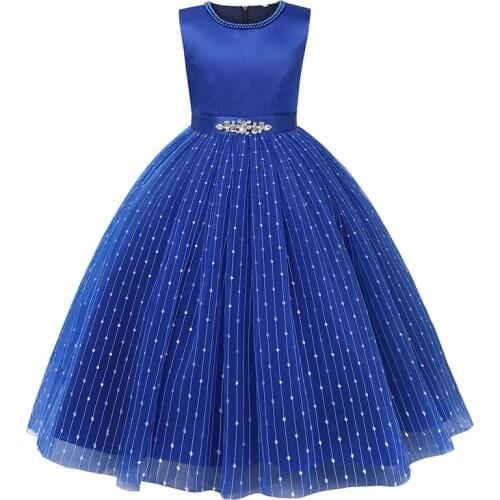 Embroidered Baby Girl Wedding Long Princess Party Dresses Children Toddler Kids Elegant Chirstmas Vestidos Clothing