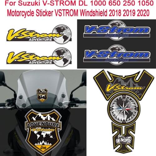 For Suzuki V-STROM V STROM DL 650 250 Protector Protection Motorcycle Stickers Tank Pad ADVENTURE VSTROM DL650 DL250 Sticker
