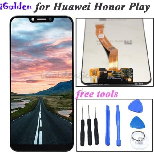 For Huawei Honor Play Lcd Display +Touch Screen Test Good Digitizer Assembly Replacement Screen For Huawei Honor Play 6.3 inches