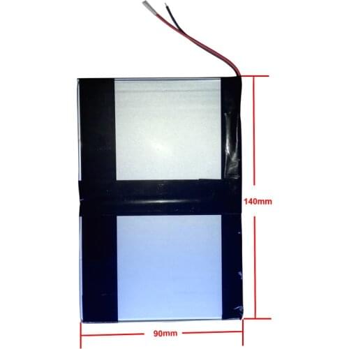 9 10 inch large capacity 3.7 V tablet battery 6000 mah each brand tablet universal rechargeable lithium batteries 3790140