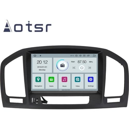 AOTSR 8 inch Android 9.0 Car Radio Player GPS Navigation For Opel Vauxhall Insignia 2008-2013 Multimedia Player Tape Recorder