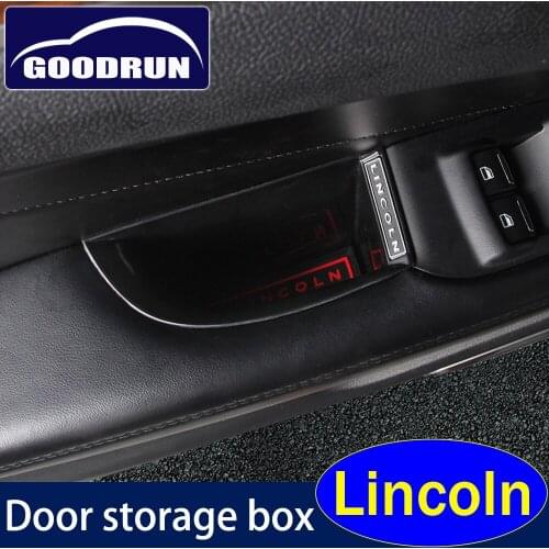 For Lincoln Front Door Holder Storage Armrest Storage Container Organizer Box/Boxes Decoration Cover Accessories