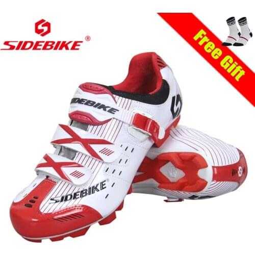 SIDEBIKE Mountain Bike Shoes White Cycling Sneakers Sapatilha Ciclismo Mtb Men Women Professional Breathable Riding Bike Shoes