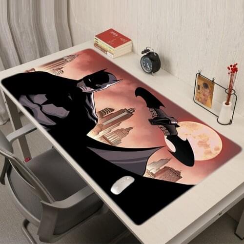 Batman-S Mouse Pad Xxxl Desk Mat Pc Gaming Keyboard Pad Computer Accessories Mausepad Anime Large MousePad Gaming Mouse Mat Xxl