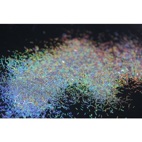Beautiful Holographic Flakes Glitter Nail Sequin Stripe Design Galaxy Nail Art Decoration Manicure Mirror Chameleon Effect