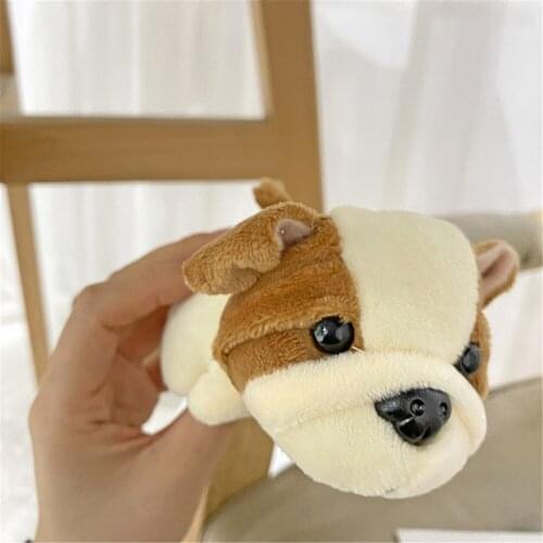 Little 11CM , Mix Colors - Small Dogs Plush TOY DOLL , New Dog Animal Stuffed Key Chain Toy