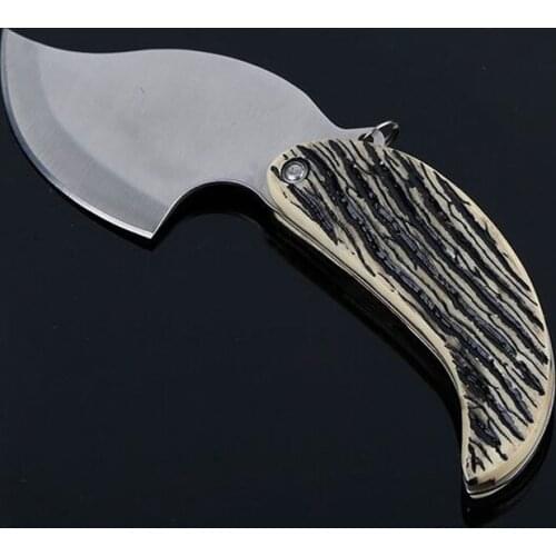 Mini Folding Blade Knife Survival Tactical Knives Leaf-type Jackknife Outdoor Cutting Tools Defensive Pocket Hunting Knife