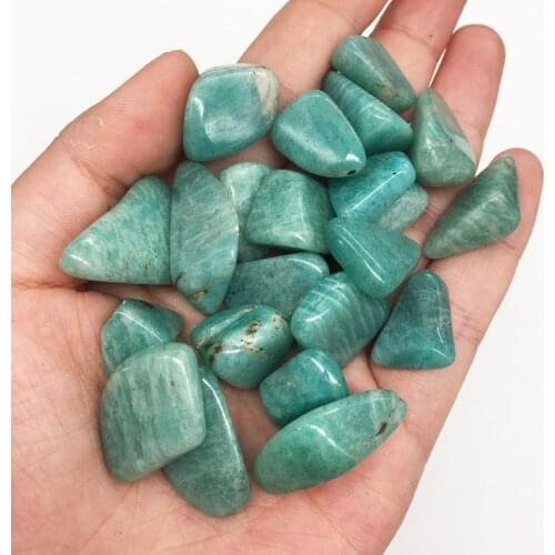 Natural quartz crystals tumbled stones amazonite stone for home decoration