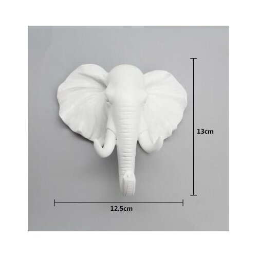 Living room Room Newly Produced Deer Rhino Elephant Giraffe Horse Animal Decorative Hook Creative Resin Model Bathroom Wal