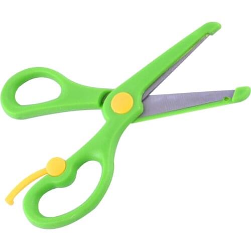 Paper Cutting Scissors Kids DIY Craft Protective Left Right Hand Scissors