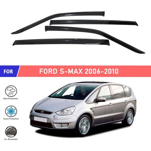 Window deflector for Ford S-Max 2006-2010 car window deflector wind guard vent sun rain visor cover car styling decor