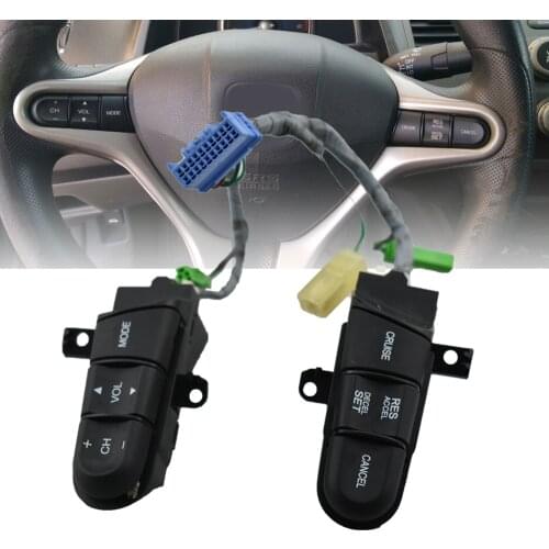 Original For Honda 08-13 fit 09-14 City 06-11 Civic Steering Wheel Audio Control Switch/Button refitting suit 36770-SNA-A12