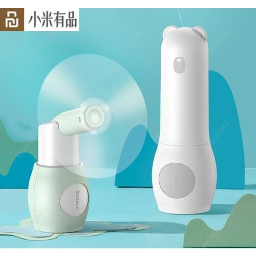 Youpin Bear Folding Fan USB Silent Charging Dual-purpose Folding Portable Mini Fans for Summer Outdoor Office Dormitory School