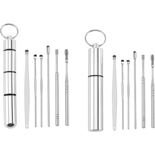 Ear Cleaner 16 Replacement Tips Earpick Easy Ear Wax Remover Spiral Earwax Cleaner Health Ear Cleaner Hearing Aid Ear Care Tools