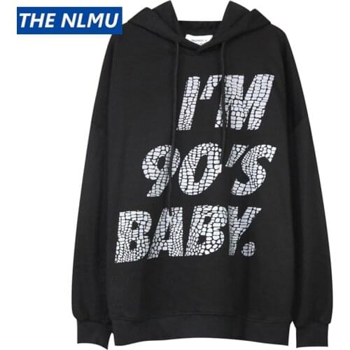 2021 Autumn Letter Printed Hoodies and Sweatshirt Men Hip Hop Loose Hoodie Streetwear Harajuku Casual Cotton Tops Oversize WE276