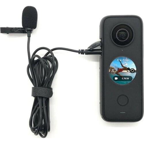 High Quality Type-C Lavalier Microphone Audio Adapter for Insta360 ONE X2 Camera
