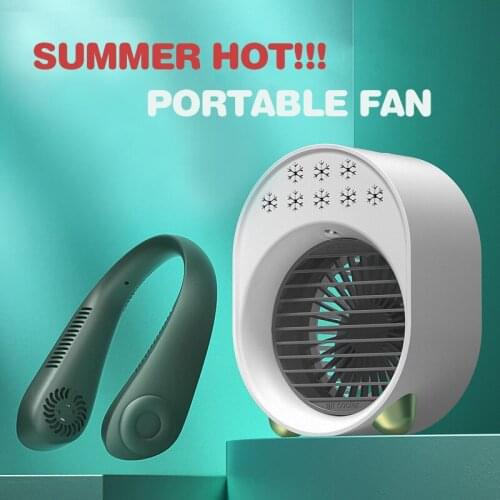 Explosive USB fan air cooler humidification spray cooling cooling fan student portable dormitory air conditioner