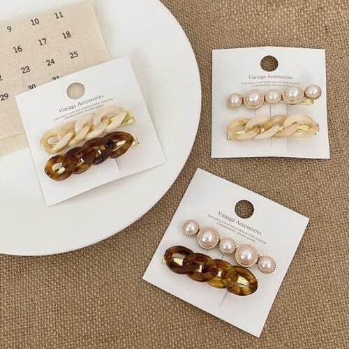 New Handmade Chain Hair Clips Gold Color Long Barrettes Hair Clips for Women Girls Korean Fashion Hairpin Hair Accessories Gifts