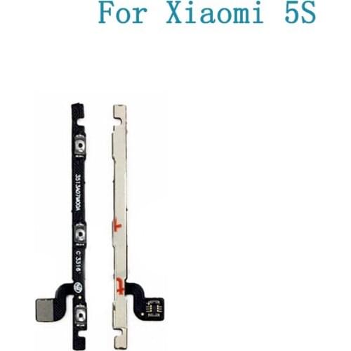 10pcs/lot Volume Cable For Xiaomi 5S Switch Power On Off Button Volume Side Key Flex Cable Replacement Parts