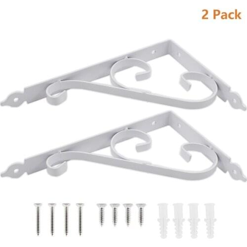 2Pack Shelf Brackets,Wall Mounted Floating Shelf Bracket Hardware,L Brackets for Shelves Heavy Duty Metal Corner Brace 300x193mm