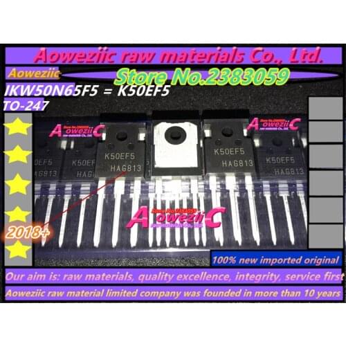 Aoweziic 2018+ 100% new imported original IKW50N65F5 K50EF5 TO-247 IGBT tubes, power field tubes 650V 50A