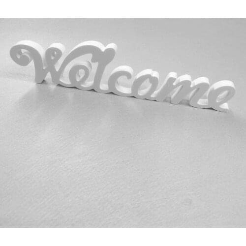 Customized Wood Wooden Words Welcom Name Logo Shape For Kids Boy Girls Baby Shower Birthday Wedding Party Decoration Design