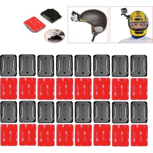 16pcs/set Curved Surface Mount Base For Gopro Curved Adhesive Mounts Sticker For Gopro Hero 6 5 4 3 + for Xiaomi Yi for SJ4000