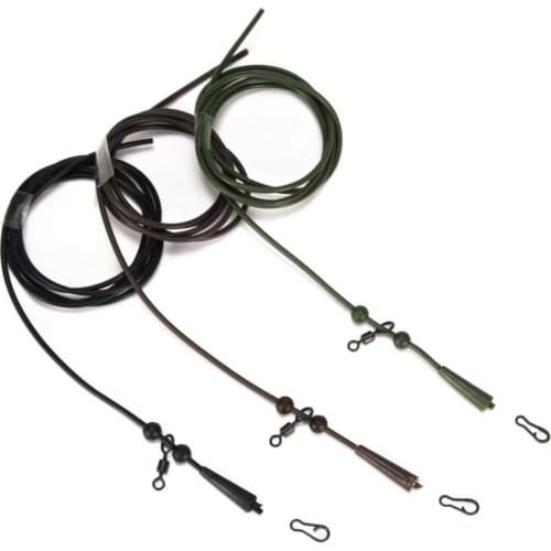 Carp Fishing Accessories Set Helicopter Rig Tubing Sleeves Tail Rubber Chod Rig Bead Chod Rig Roling Swivel Clips Kit 1Set=6PCS