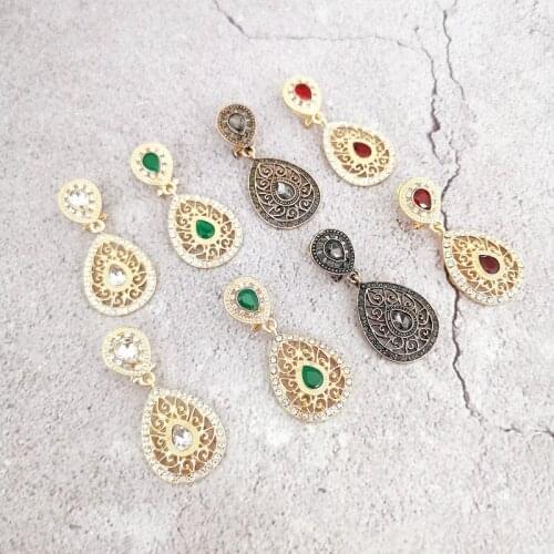 Moroccan earrings, Hollow Alloy Pendant earrings, bridal accessories, fashion pendant earrings, womens earrings