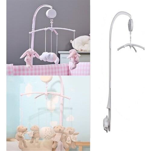 Baby Crib Mobile Baby Rattle Toys 0-12 Months Rotary White Newborn Baby Music Box Bed Bell Toys Holder Bracket Mobile On The Bed