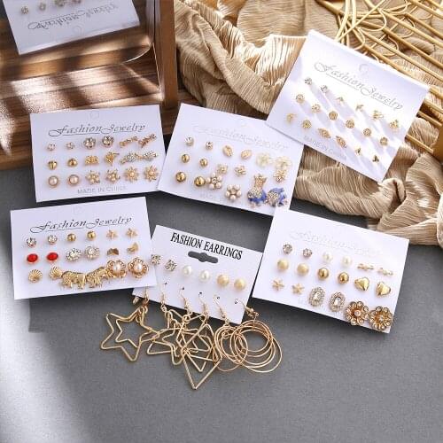 FNIO Fashion Metal Women Geometirc Earrings Personality Stud Earrings for Women Punk Round Earrings Fashion Brincos Gift Jewelry