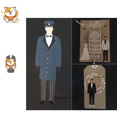 Mens Coat Clothes Metal Cutting Dies Scrapbooking Stencil DIY Decorative Embossing Craft Die Cuts Card Making New Dies For 2019