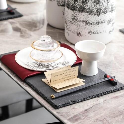 New Chinese Creative Setting Table Chinese Food Soft Decorations Dinner Plate Model Room Red Table Decoration Tableware Set