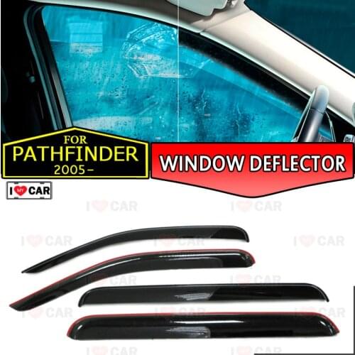Window deflector for Nissan Pathfinder 2005~2014 car window deflector wind guard vent sun rain visor cover car styling decor