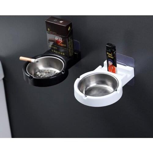 Wall-mounted Ashtray Household Simple Bar Counter Smoking Indoor Cigarette Butt Storage Rack Without Trace Sticker Wall Paste Ba