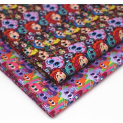 Half yard 45*140cm cartoon Tissue Kids Home Textile polyester cotton fabric patchwork 298