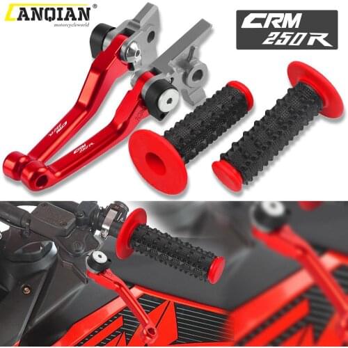 Motorcycle Dirt Bike Brake Clutch Levers Rubber Handle Bar For Honda CRM250R CRM 250R 1994 1995 1996 1997 1998 1999 Accessories