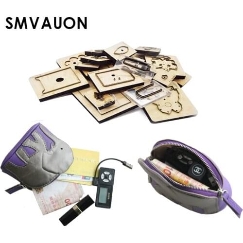 SMVAUON Wooden Die Cutting Diy Classic Leather Handmade Wallet Elephant Moulds Scrapbooking Suitable For Die-cutting Machines